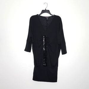 Delicious V neck sequins black dress🔥 5/$25 Bundle Sale 🔥